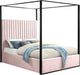Jax Pink Velvet Queen Bed - Furniture Stars (Chicago, IL)