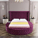 Luxus Purple Velvet Queen Bed - Furniture Stars (Chicago, IL)