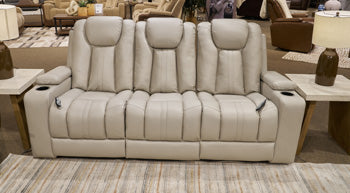 Elevate Edges Reclining Sofa with Drop Down Table - Furniture Stars (Chicago, IL)