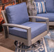 Half Moon Beach Outdoor Swivel Lounge Chair with Cushion - Furniture Stars (Chicago, IL)