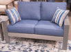 Half Moon Beach Outdoor Loveseat with Cushion - Furniture Stars (Chicago, IL)