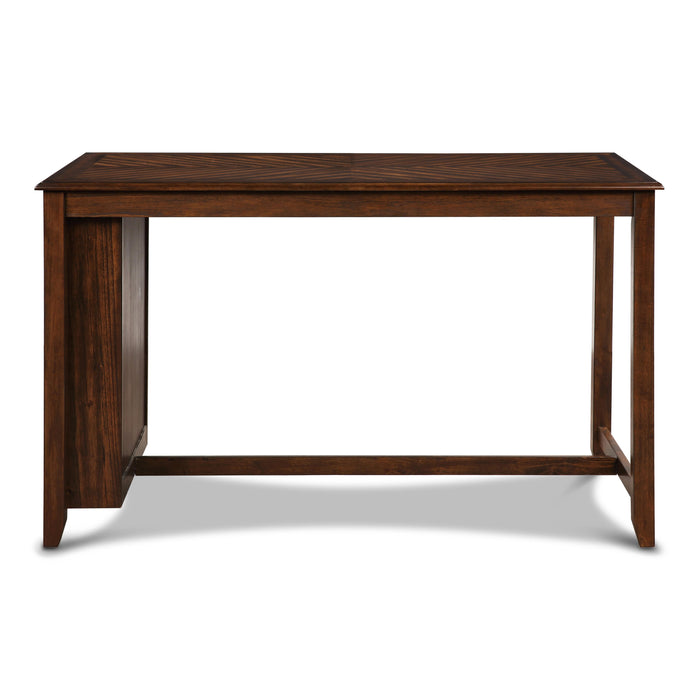 AMY  60" COUNTER TABLE+CHAIRS W/STG  (5 PC)  -CHERRY