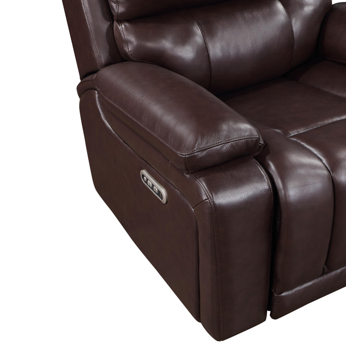 CICERO SOFA  W/ PWR FR & HR -BROWN