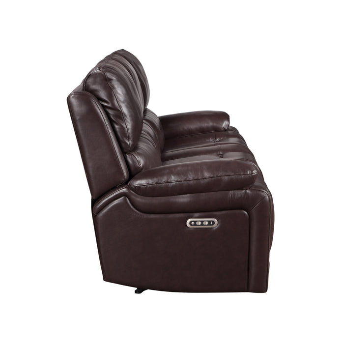 CICERO SOFA  W/ PWR FR & HR -BROWN