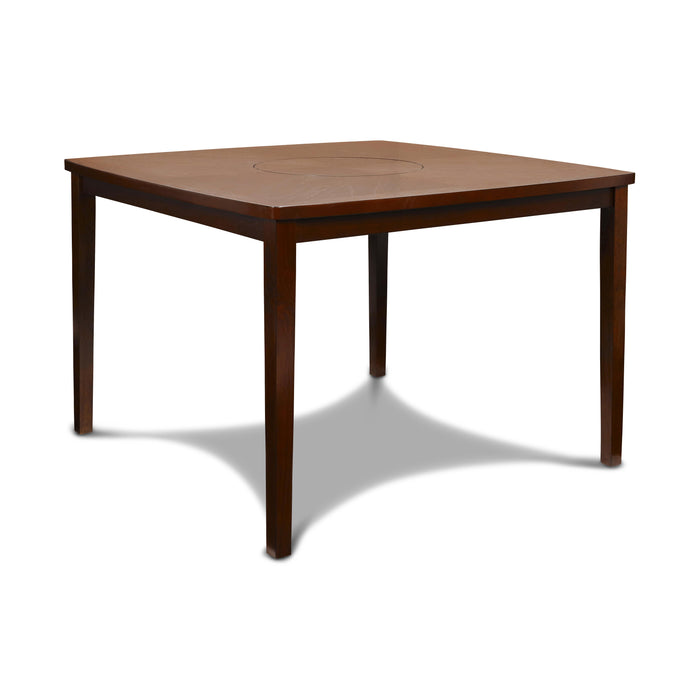 DIXON COUNTER TABLE W/LAZY SUSAN - ESPRESSO