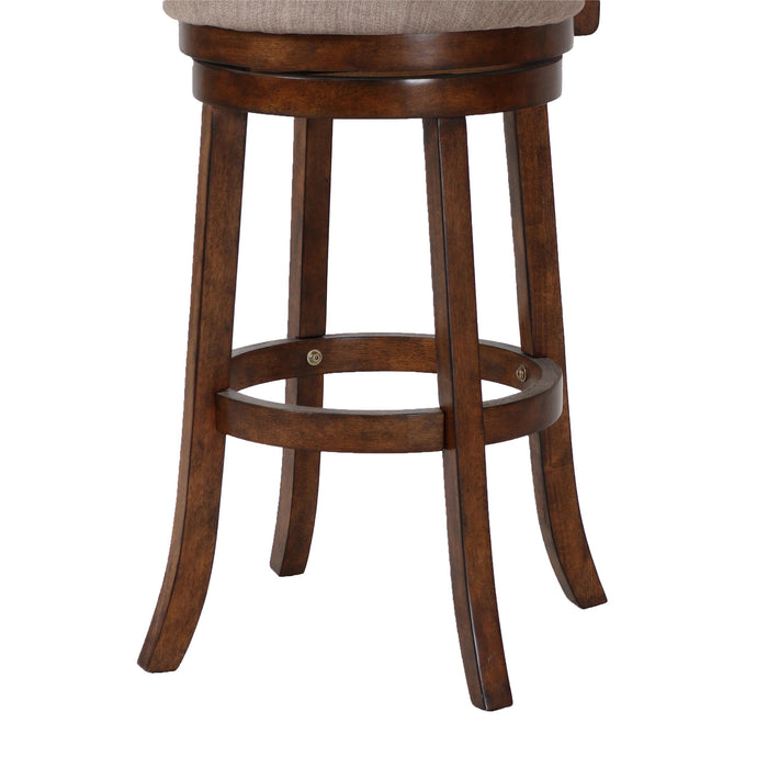 ABERDEEN 29" BAR STOOL-DK BROWN W/FABRIC SEAT - Furniture Stars (Chicago, IL)