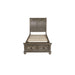 ALLEGRA Eastern King EK SIDE RAILS-PEWTER - Furniture Stars (Chicago, IL)