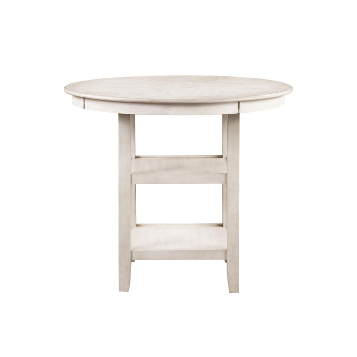 AMY 5 PC COUNTER TABLE SET-BISQUE - Furniture Stars (Chicago, IL)