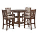 AMY 5 PC COUNTER DINING SET-CHERRY - Furniture Stars (Chicago, IL)