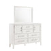 ANDOVER 60" DRESSER W/DOORS-WHITE - Furniture Stars (Chicago, IL)