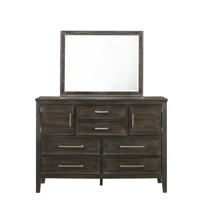 ANDOVER 60" DRESSER W/DOORS-NUTMEG - Furniture Stars (Chicago, IL)