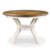 CORI ROUND DINING 5 PC SET-BISQUE/BROWN - Furniture Stars (Chicago, IL)