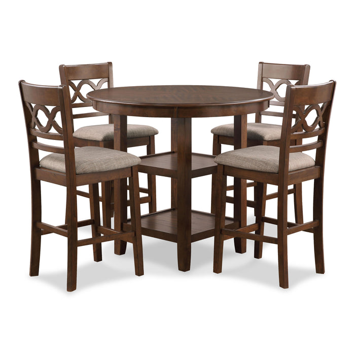 CORI COUNTER 5 PC SET-CHERRY - Furniture Stars (Chicago, IL)