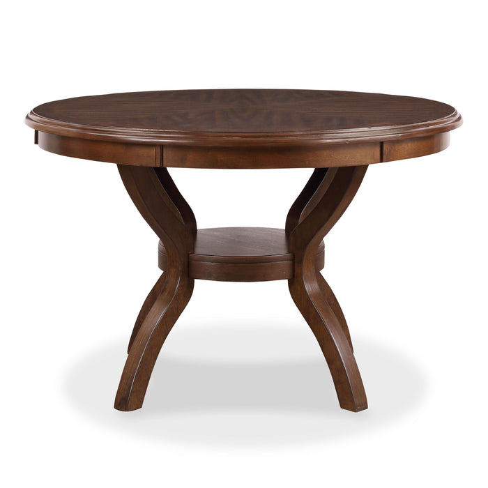 CORI ROUND DINING 5 PC SET-CHERRY - Furniture Stars (Chicago, IL)