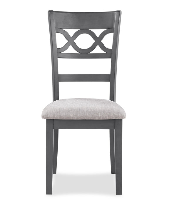 CORI ROUND DINING 5 PC SET-GRAY - Furniture Stars (Chicago, IL)