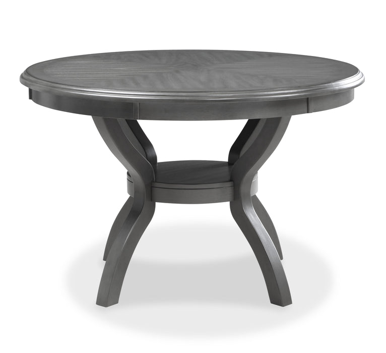 CORI ROUND DINING 5 PC SET-GRAY - Furniture Stars (Chicago, IL)