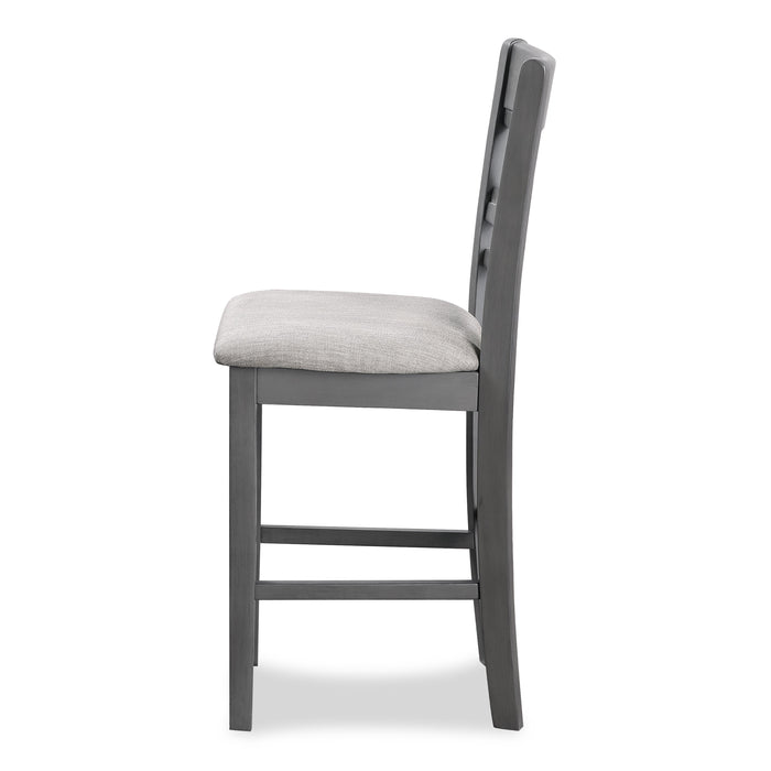 CORI COUNTER 5 PC SET-GRAY - Furniture Stars (Chicago, IL)
