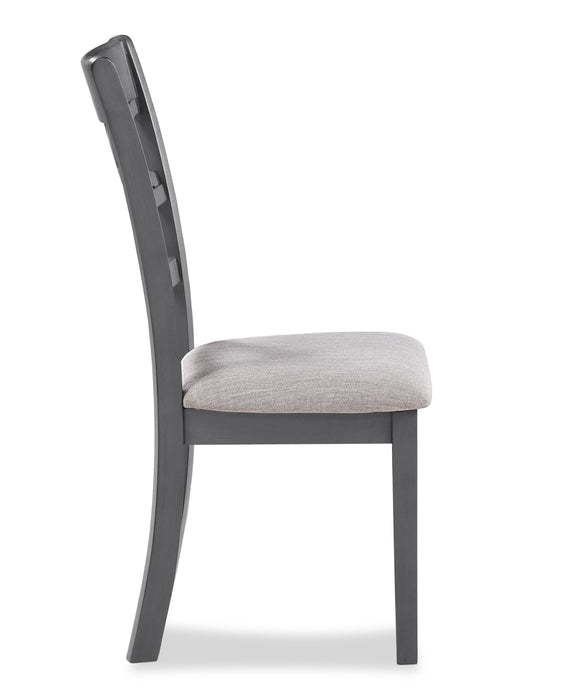 CORI ROUND DINING 5 PC SET-GRAY - Furniture Stars (Chicago, IL)