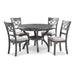 CORI ROUND DINING 5 PC SET-GRAY - Furniture Stars (Chicago, IL)