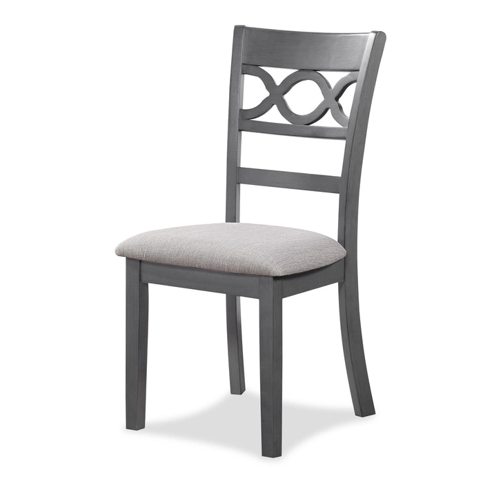 CORI ROUND DINING 5 PC SET-GRAY - Furniture Stars (Chicago, IL)