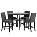 CRISPIN 48" ROUND COUNTER TABLE-GRAY - Furniture Stars (Chicago, IL)