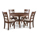 CORI ROUND DINING 5 PC SET-CHERRY - Furniture Stars (Chicago, IL)