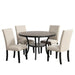 CRISPIN 48" ROUND DINING TABLE-GRAY - Furniture Stars (Chicago, IL)