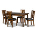 DIXON STD DINING 6 PC SET-DK ESPRESSO - Furniture Stars (Chicago, IL)