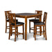 DIXON COUNTER DINING 5 PC SET-DK ESPRESSO - Furniture Stars (Chicago, IL)