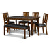 DIXON STD DINING 6 PC SET-DK ESPRESSO - Furniture Stars (Chicago, IL)