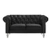 EMMA CRYSTAL LOVESEAT-BLACK - Furniture Stars (Chicago, IL)