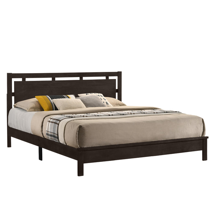 GEMINI Eastern King EK PANEL BED-HB/FB/RAILS-MERLOT