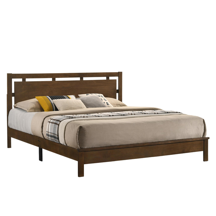 GEMINI Queen Q PANEL BED-HB/FB/RAILS-NATURAL