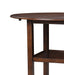 GIA 42" COUNTER  DROP LEAF TABLE W/2 CHAIRS-CHERRY - Furniture Stars (Chicago, IL)