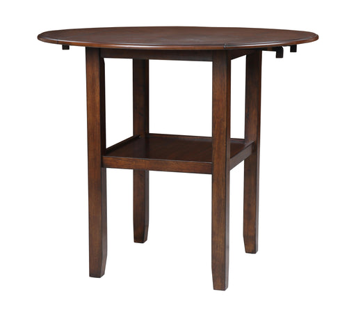 GIA 42" COUNTER  DROP LEAF TABLE W/2 CHAIRS-CHERRY - Furniture Stars (Chicago, IL)