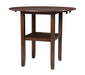 GIA 42" COUNTER  DROP LEAF TABLE W/2 CHAIRS-CHERRY - Furniture Stars (Chicago, IL)