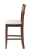 GIA 42" COUNTER  DROP LEAF TABLE W/2 CHAIRS-CHERRY - Furniture Stars (Chicago, IL)