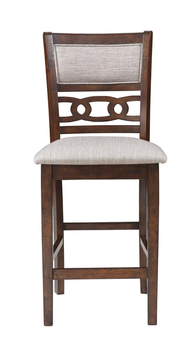 GIA 42" COUNTER  DROP LEAF TABLE W/2 CHAIRS-CHERRY - Furniture Stars (Chicago, IL)
