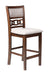GIA 42" COUNTER  DROP LEAF TABLE W/2 CHAIRS-CHERRY - Furniture Stars (Chicago, IL)