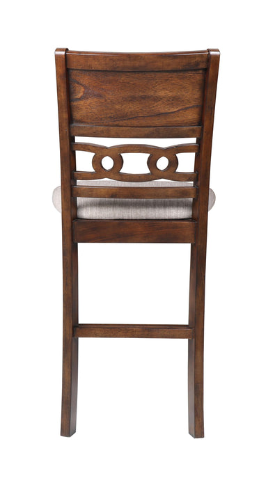 GIA 42" COUNTER  DROP LEAF TABLE W/2 CHAIRS-CHERRY - Furniture Stars (Chicago, IL)