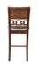 GIA 42" COUNTER  DROP LEAF TABLE W/2 CHAIRS-CHERRY - Furniture Stars (Chicago, IL)
