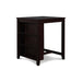 GIA 30" COUNTER TABLE W/2 CHAIRS & STG SHELF-EBONY - Furniture Stars (Chicago, IL)