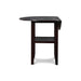 GIA 42" COUNTER  DROP LEAF TABLE W/2 CHAIRS-EBONY - Furniture Stars (Chicago, IL)