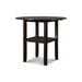GIA 42" COUNTER  DROP LEAF TABLE W/2 CHAIRS-EBONY - Furniture Stars (Chicago, IL)
