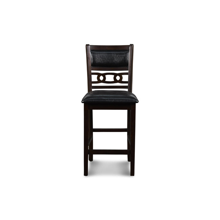GIA 42" COUNTER  DROP LEAF TABLE W/2 CHAIRS-EBONY - Furniture Stars (Chicago, IL)
