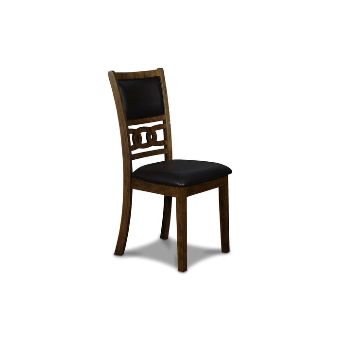 GIA 42" DINING  DROP LEAF TABLE W/2 CHAIRS-BROWN - Furniture Stars (Chicago, IL)
