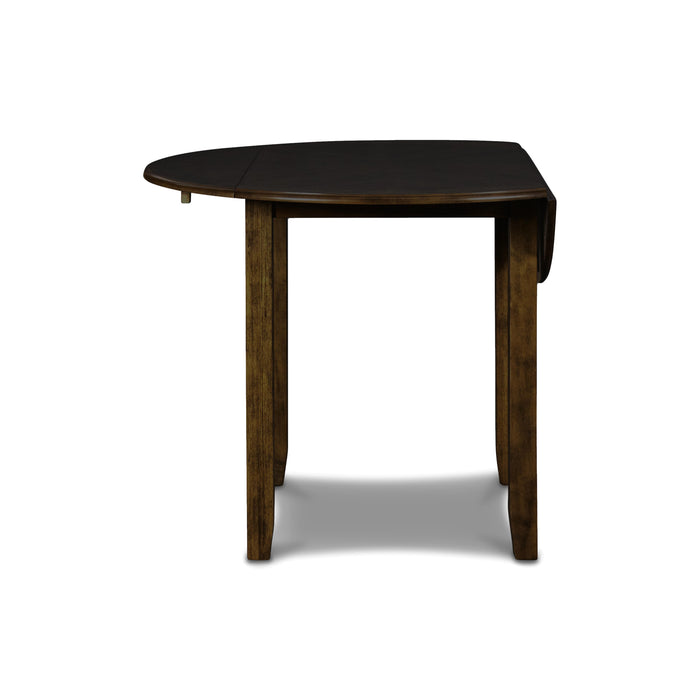GIA 42" DINING  DROP LEAF TABLE W/2 CHAIRS-BROWN - Furniture Stars (Chicago, IL)