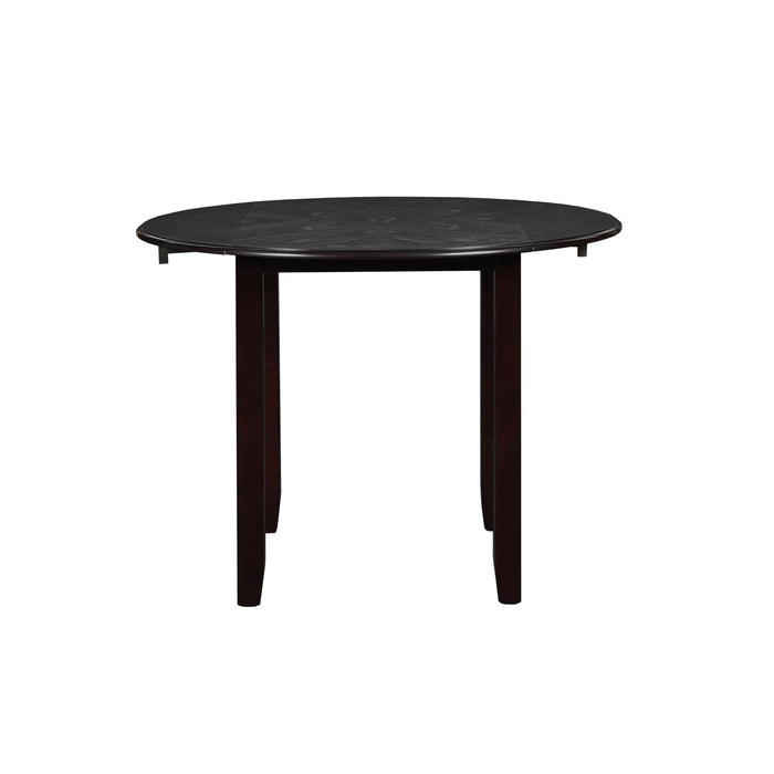 GIA 42" DINING  DROP LEAF TABLE W/2 CHAIRS-EBONY - Furniture Stars (Chicago, IL)