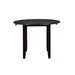 GIA 42" DINING  DROP LEAF TABLE W/2 CHAIRS-EBONY - Furniture Stars (Chicago, IL)