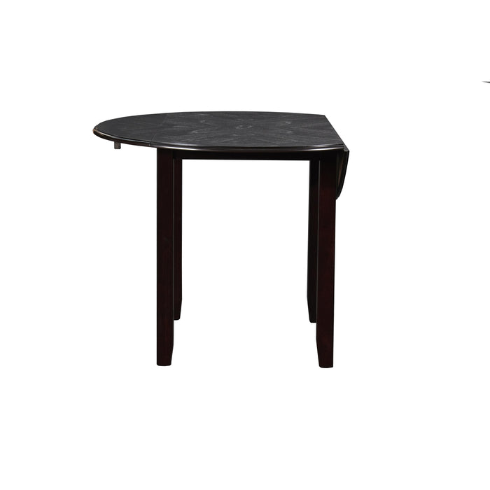GIA 42" DINING  DROP LEAF TABLE W/2 CHAIRS-EBONY - Furniture Stars (Chicago, IL)